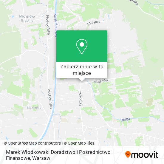 Mapa Marek Włodkowski Doradztwo i Pośrednictwo Finansowe