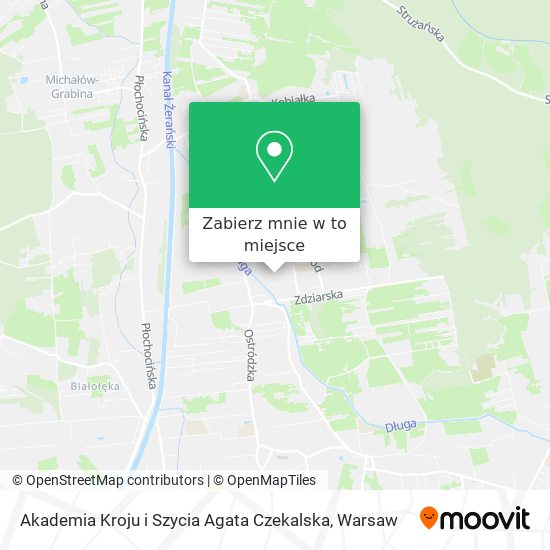 Mapa Akademia Kroju i Szycia Agata Czekalska