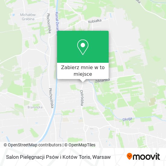 Mapa Salon Pielęgnacji Psów i Kotów Toris