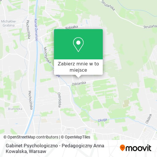 Mapa Gabinet Psychologiczno - Pedagogiczny Anna Kowalska