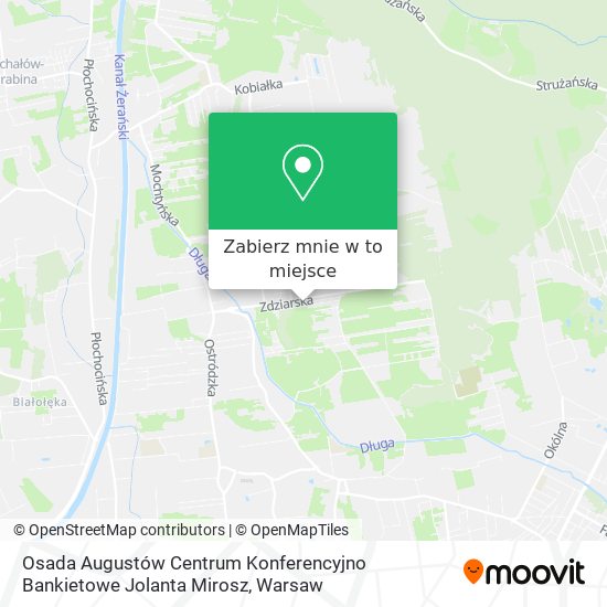 Mapa Osada Augustów Centrum Konferencyjno Bankietowe Jolanta Mirosz