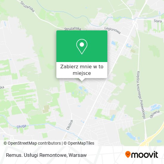 Mapa Remus. Usługi Remontowe