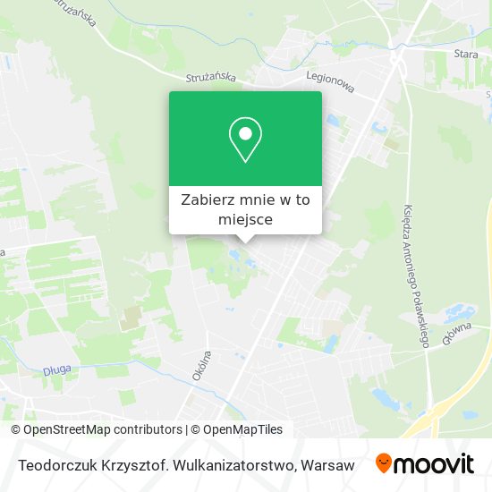 Mapa Teodorczuk Krzysztof. Wulkanizatorstwo