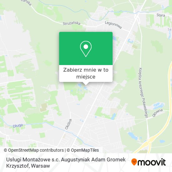 Mapa Usługi Montażowe s.c. Augustyniak Adam Gromek Krzysztof