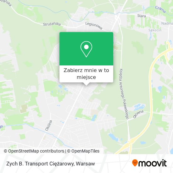 Mapa Zych B. Transport Ciężarowy