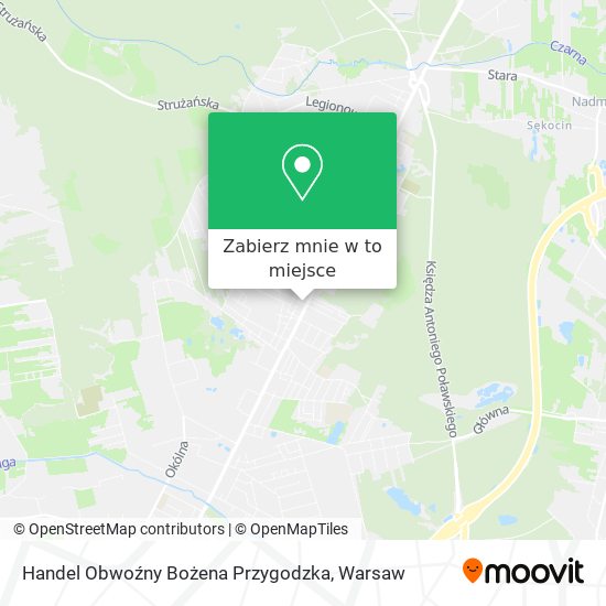 Mapa Handel Obwoźny Bożena Przygodzka