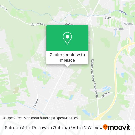 Mapa Sobiecki Artur Pracownia Złotnicza \Arthur\