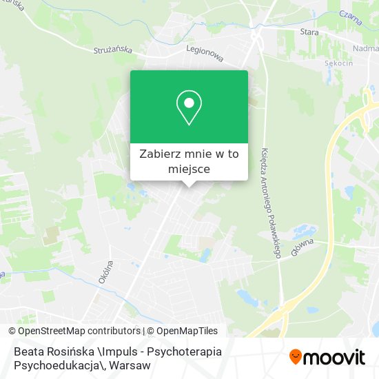 Mapa Beata Rosińska \Impuls - Psychoterapia Psychoedukacja\