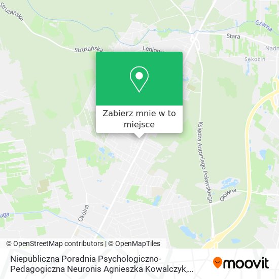 Mapa Niepubliczna Poradnia Psychologiczno-Pedagogiczna Neuronis Agnieszka Kowalczyk