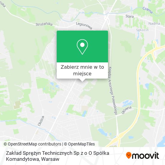 Mapa Zakład Sprężyn Technicznych Sp z o O Spółka Komandytowa