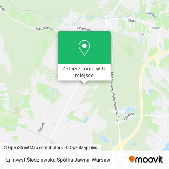 Mapa Lj Invest Śledziewska Spółka Jawna