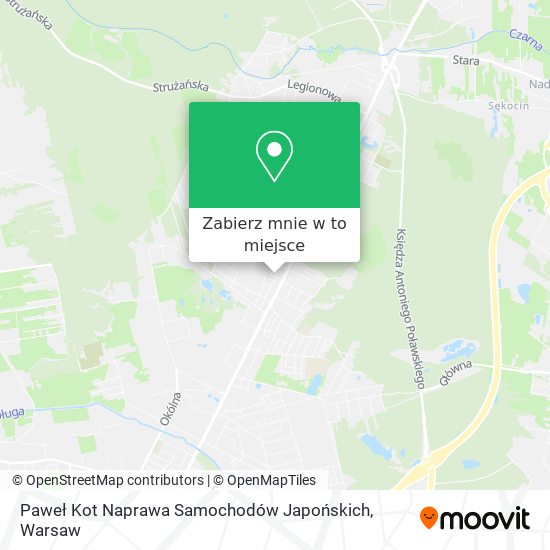 Mapa Paweł Kot Naprawa Samochodów Japońskich