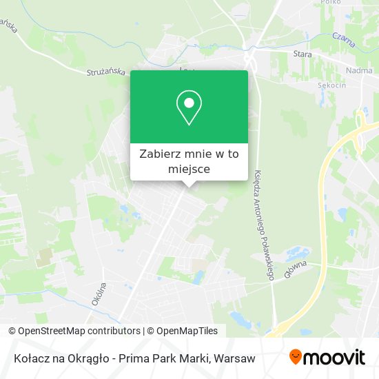 Mapa Kołacz na Okrągło - Prima Park Marki