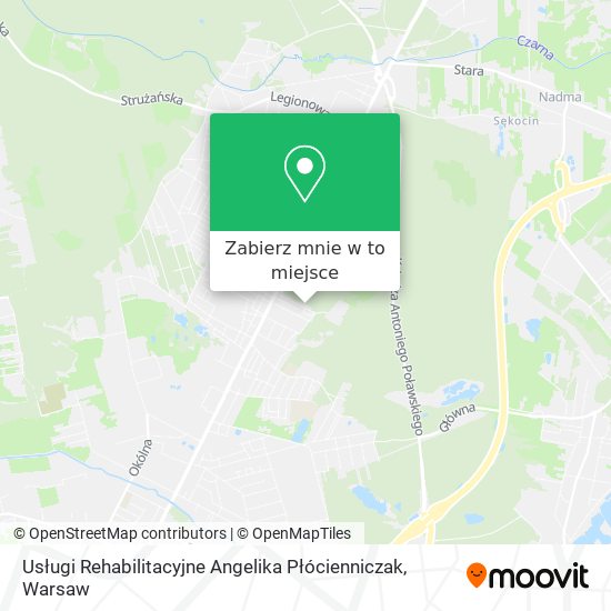 Mapa Usługi Rehabilitacyjne Angelika Płócienniczak