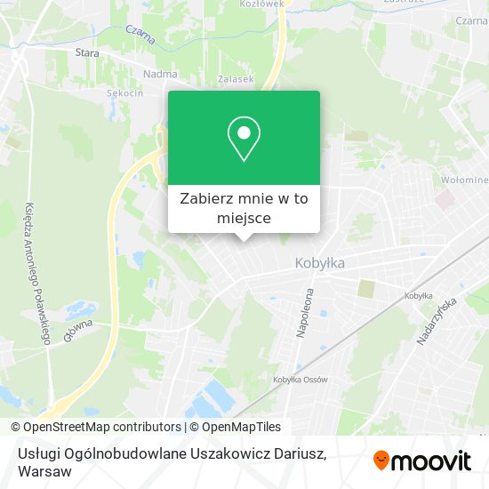 Mapa Usługi Ogólnobudowlane Uszakowicz Dariusz