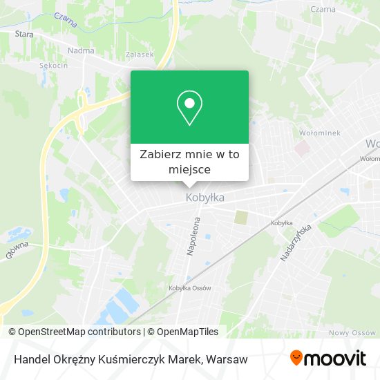 Mapa Handel Okrężny Kuśmierczyk Marek