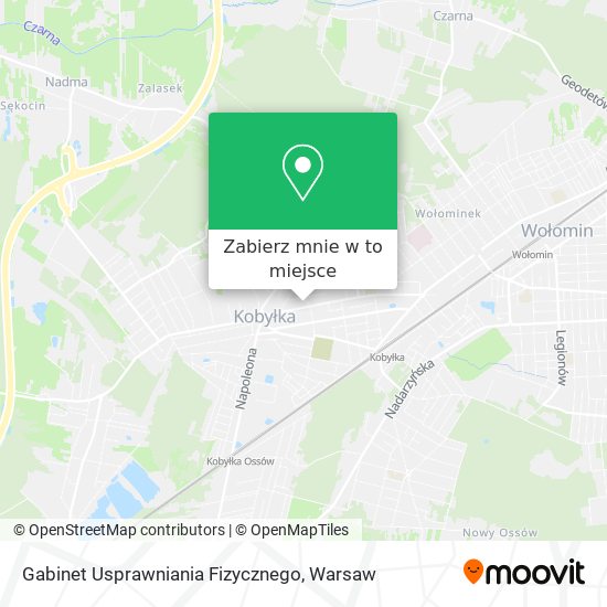 Mapa Gabinet Usprawniania Fizycznego