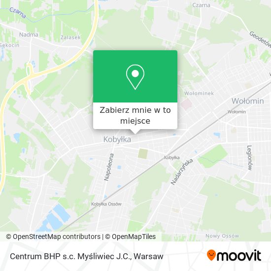 Mapa Centrum BHP s.c. Myśliwiec J.C.