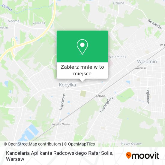 Mapa Kancelaria Aplikanta Radcowskiego Rafał Solis