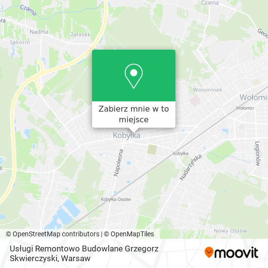 Mapa Usługi Remontowo Budowlane Grzegorz Skwierczyski