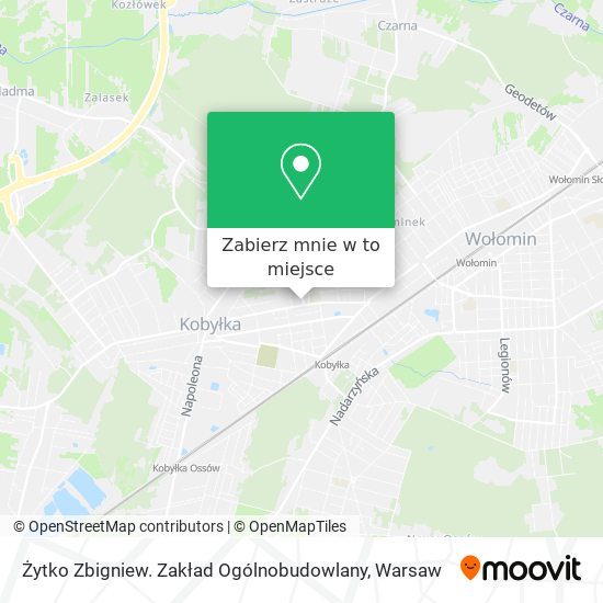 Mapa Żytko Zbigniew. Zakład Ogólnobudowlany