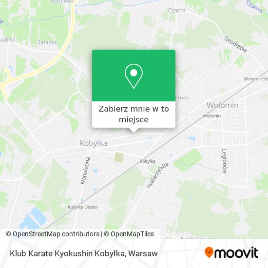 Mapa Klub Karate Kyokushin Kobyłka