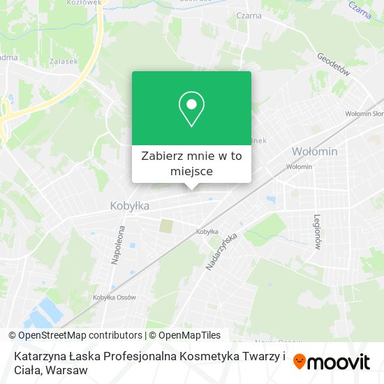 Mapa Katarzyna Łaska Profesjonalna Kosmetyka Twarzy i Ciała