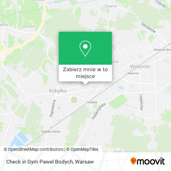 Mapa Check in Gym Pawel Bodych