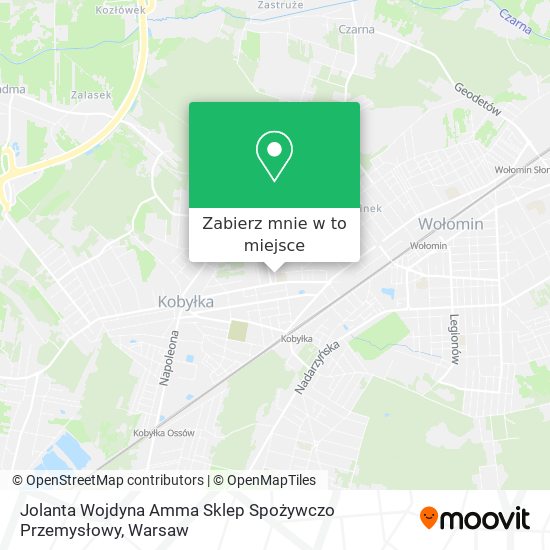 Mapa Jolanta Wojdyna Amma Sklep Spożywczo Przemysłowy