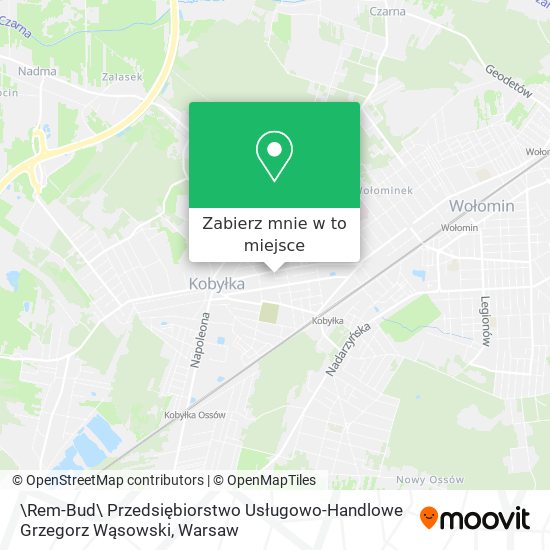 Mapa \Rem-Bud\ Przedsiębiorstwo Usługowo-Handlowe Grzegorz Wąsowski