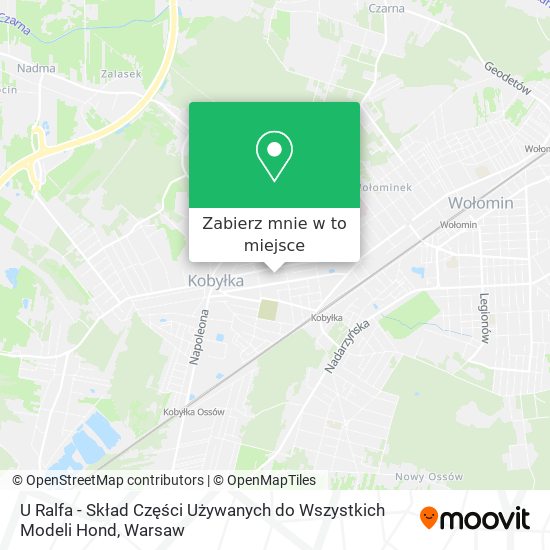 Mapa U Ralfa - Skład Części Używanych do Wszystkich Modeli Hond