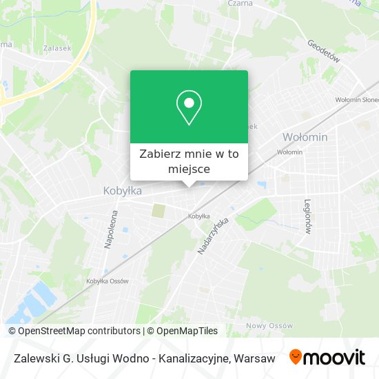 Mapa Zalewski G. Usługi Wodno - Kanalizacyjne