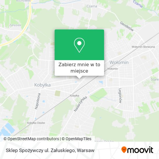 Mapa Sklep Spożywczy ul. Załuskiego