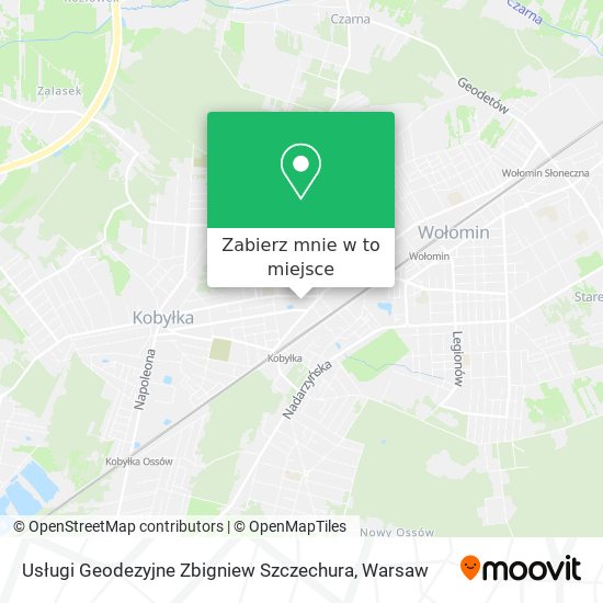 Mapa Usługi Geodezyjne Zbigniew Szczechura