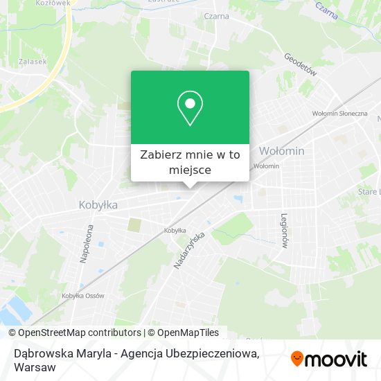 Mapa Dąbrowska Maryla - Agencja Ubezpieczeniowa