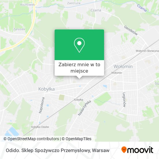 Mapa Odido. Sklep Spożywczo Przemysłowy