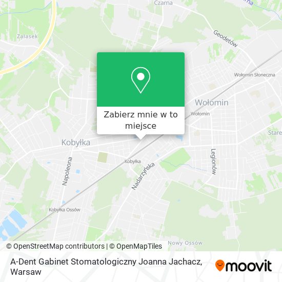 Mapa A-Dent Gabinet Stomatologiczny Joanna Jachacz