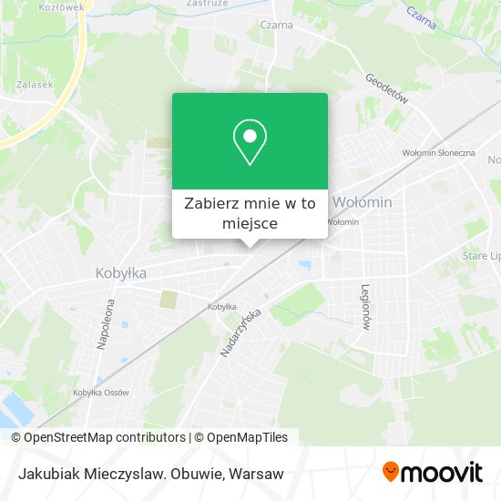 Mapa Jakubiak Mieczyslaw. Obuwie