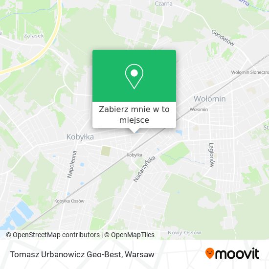 Mapa Tomasz Urbanowicz Geo-Best