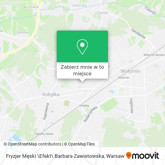 Mapa Fryzjer Męski \Efekt\ Barbara Zawistowska