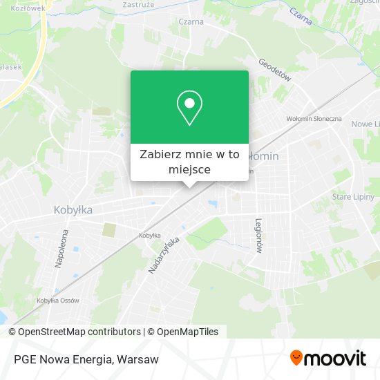 Mapa PGE Nowa Energia