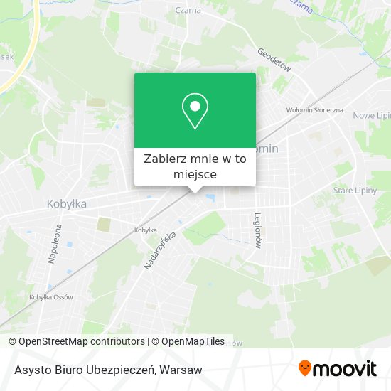 Mapa Asysto Biuro Ubezpieczeń