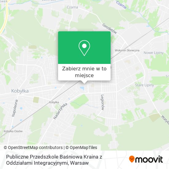 Mapa Publiczne Przedszkole Baśniowa Kraina z Oddziałami Integracyjnymi