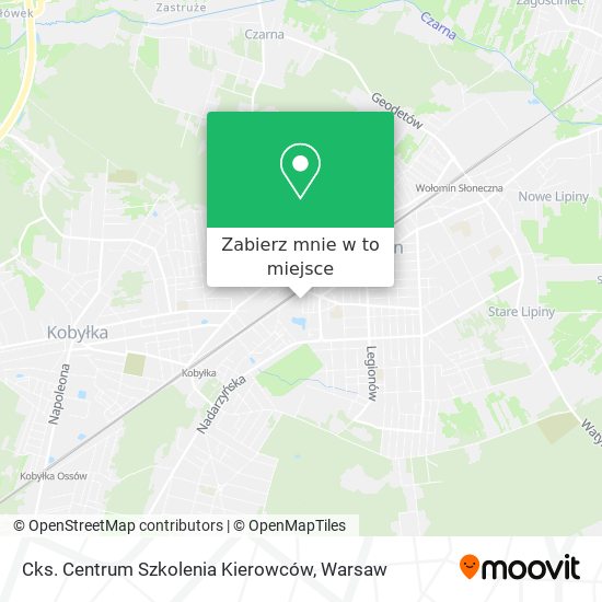 Mapa Cks. Centrum Szkolenia Kierowców