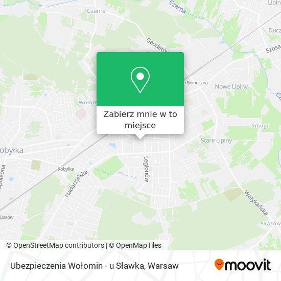 Mapa Ubezpieczenia Wołomin - u Sławka