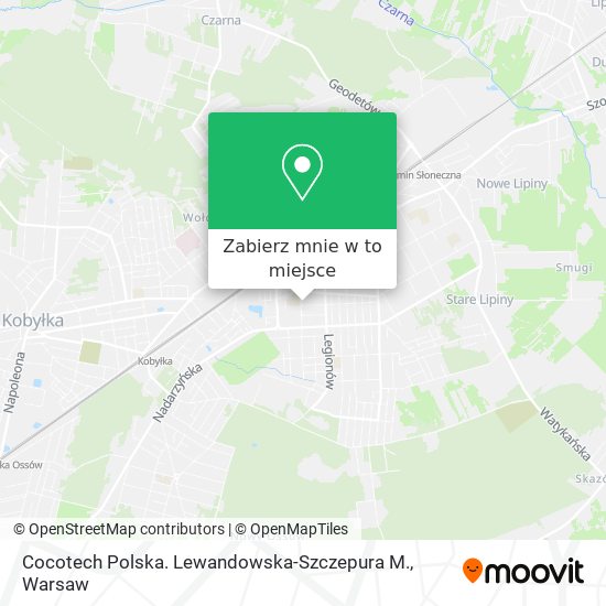 Mapa Cocotech Polska. Lewandowska-Szczepura M.