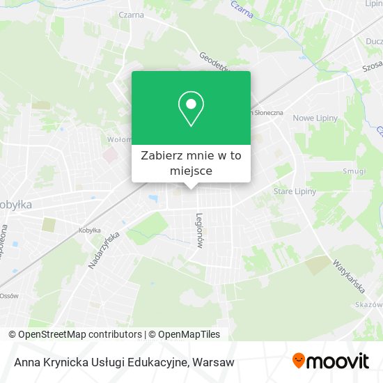 Mapa Anna Krynicka Usługi Edukacyjne