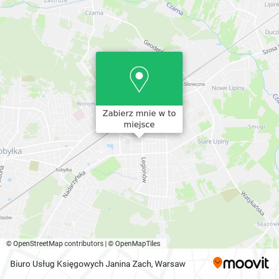 Mapa Biuro Usług Księgowych Janina Zach