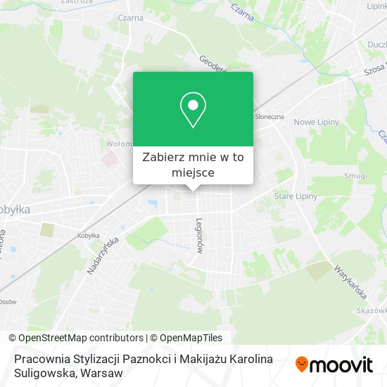 Mapa Pracownia Stylizacji Paznokci i Makijażu Karolina Suligowska