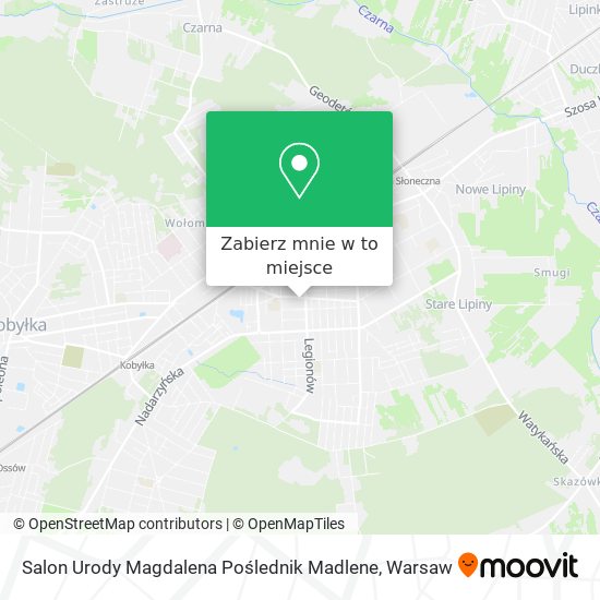 Mapa Salon Urody Magdalena Poślednik Madlene